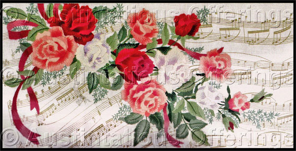 Rare Peggy Lee Toole Symphony of Roses Crewel Embroidery Kit