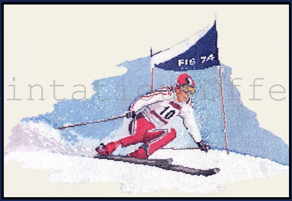 Gouverneur Sports Series Ski Racer Cross Stitch Kit Skiing