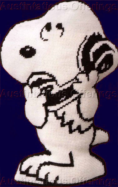 Rare Schulz Peanut Characters Needlepoint Doll Kit Snoopy Dog