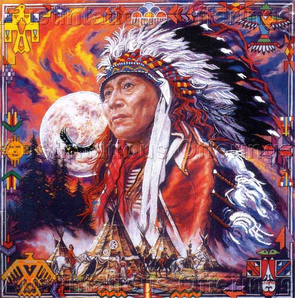 Native American Spirit Crewel Embroidery Kit Bruce Lakofka