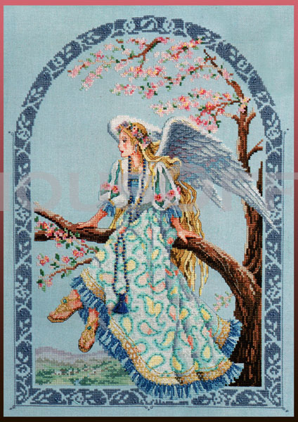 Rare Thomas Exquisite Springtime Herald Angel Cross Stitch Kit