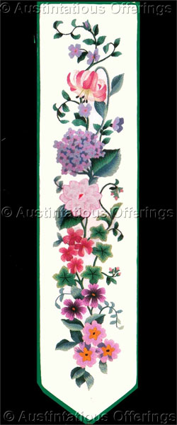 Rare Williams Traditional Springtime Floral Crewel BellPull Kit