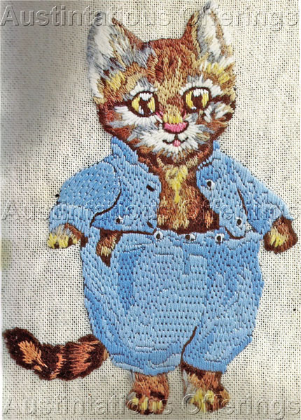 Rare Beatrix Potter Crewel Embroidery Kit Tom Kitten