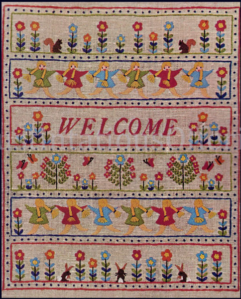 RareYouthful Welcome to Spring Crewel Embroidery Kit BunnyGarden