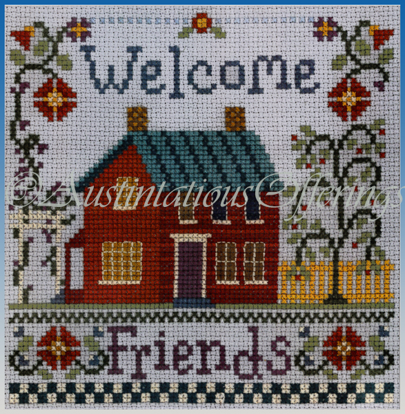 Rare Cozzolino Welcome Friendly Home Entryway Cross Stitch Kit