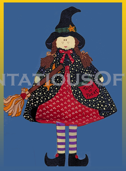 Rare Willa Witch Doll Craft Panel VIP Cranston Sewing Craft