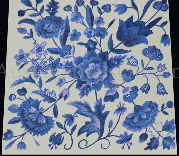 Elsa Williams Crewel Embroidery Kit THE LOWELL SAMPLER Flowers 00416 NEW