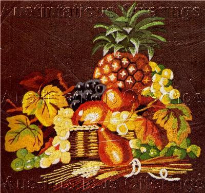 Rare Wilson Tropical Pineapple Still Life Crewel Embroidery Kit