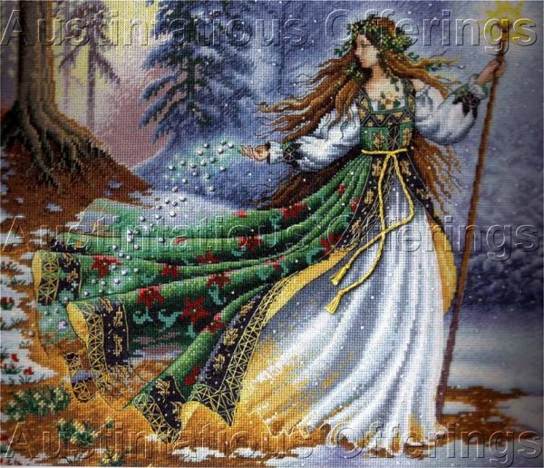 Rare Ruth Sanderson Woodland Witch Spell Caster CrossStitch Kit